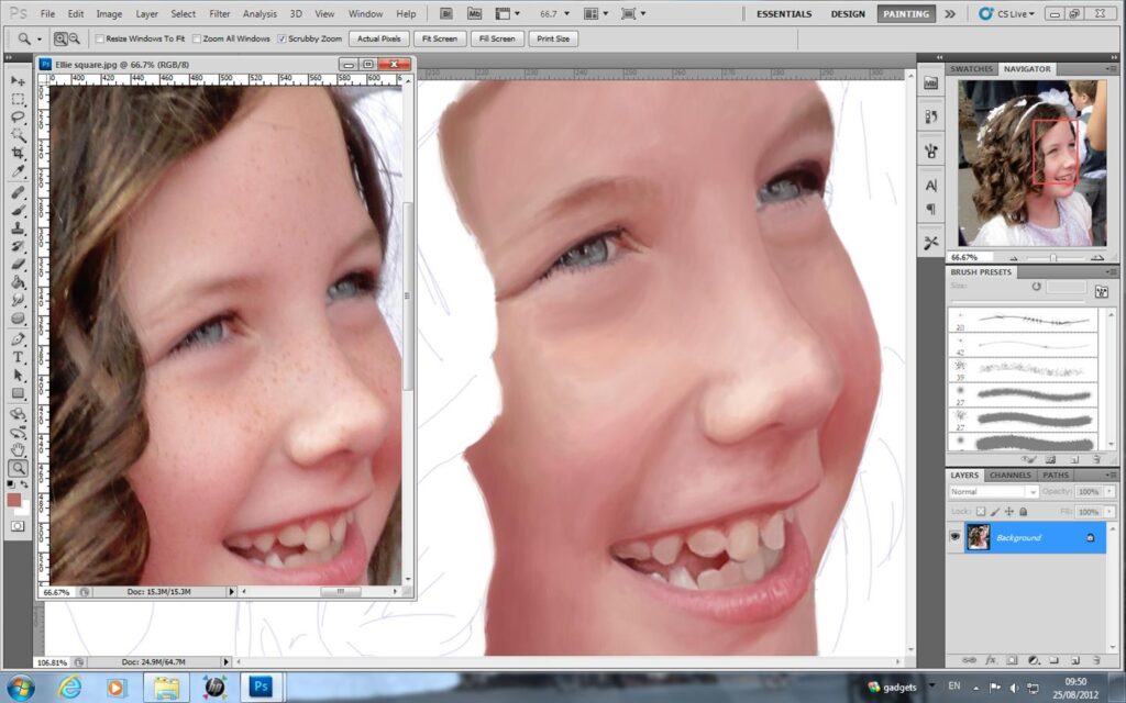 Chumleys Art Digital Painting of children and kids and family