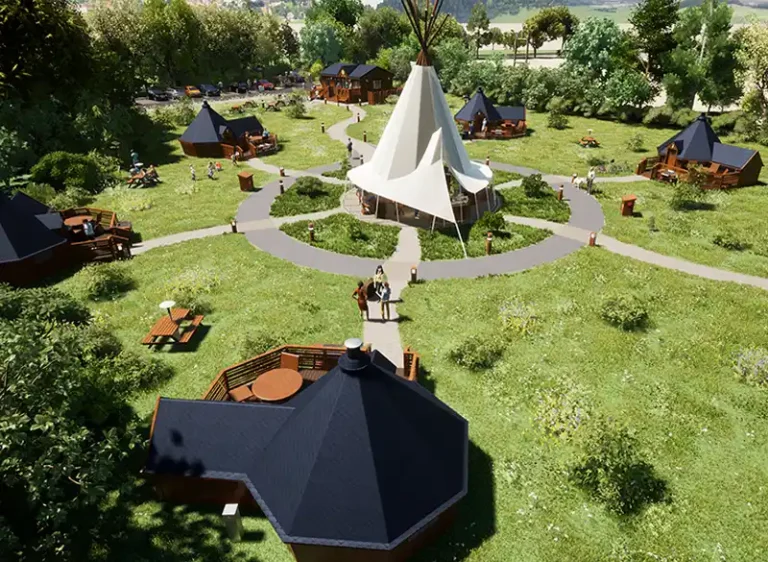 Chumleys Art VR Visual Illustrations - Glamping art and 3D model